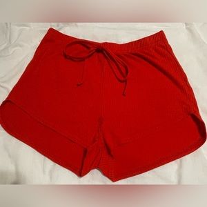 Bright Red Booty Shorts